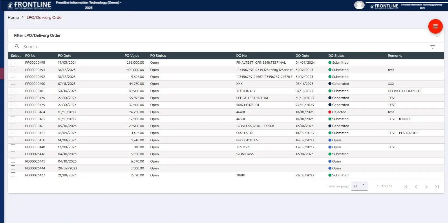 Digital Purchase Management Software UAE - Purchase Orders